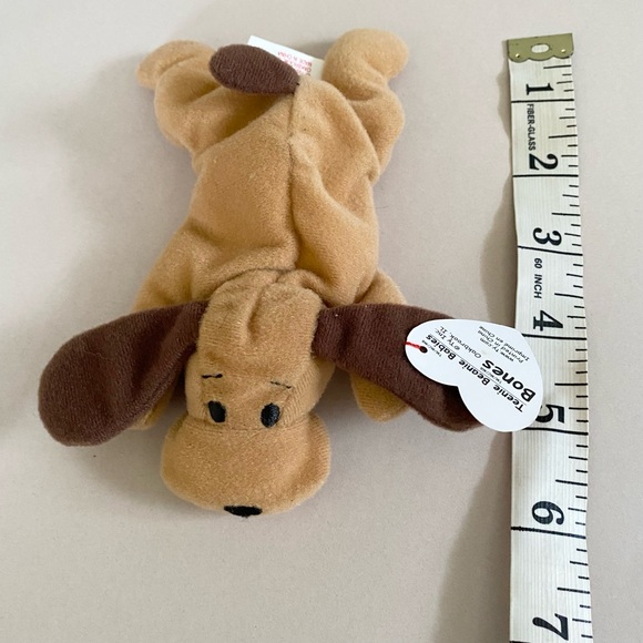 Ty Teenie Beanie Baby Bones The Dog 1993 Mc Donald’s Collectible VINTAGE NWT - Picture 7 of 10